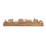 Skyline Rijssen Eiken houten cadeau decoratie relatiegeschenk van WoodWideCities
