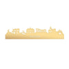 Skyline Rijssen Metallic Goud gerecycled kunststof cadeau decoratie relatiegeschenk van WoodWideCities