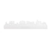 Skyline Rijssen Wit glanzend gerecycled kunststof cadeau decoratie relatiegeschenk van WoodWideCities