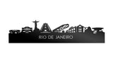 Skyline Rio de Janeiro Zwart Glanzend