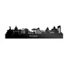 Skyline Rome Zwart glanzend gerecycled kunststof cadeau decoratie relatiegeschenk van WoodWideCities
