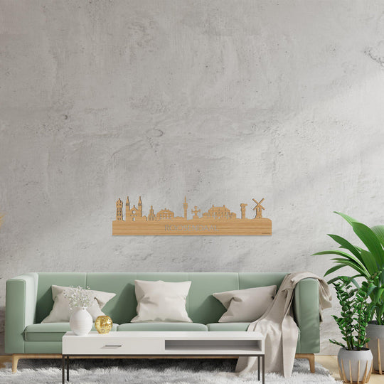 Skyline Roosendaal Bamboe houten cadeau decoratie relatiegeschenk van WoodWideCities
