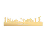 Skyline Roosendaal Metallic Goud gerecycled kunststof cadeau decoratie relatiegeschenk van WoodWideCities
