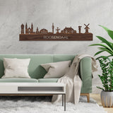 Skyline Roosendaal Noten houten cadeau decoratie relatiegeschenk van WoodWideCities