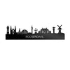 Skyline Roosendaal Zwart glanzend gerecycled kunststof cadeau decoratie relatiegeschenk van WoodWideCities