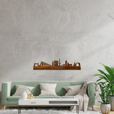 Skyline Rotterdam Palissander houten cadeau decoratie relatiegeschenk van WoodWideCities