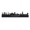 Skyline Scheveningen Zwart houten cadeau decoratie relatiegeschenk van WoodWideCities