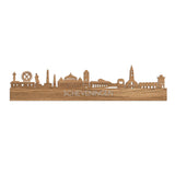 Skyline Scheveningen Eiken houten cadeau decoratie relatiegeschenk van WoodWideCities