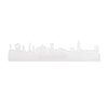 Skyline Scheveningen Wit glanzend gerecycled kunststof cadeau decoratie relatiegeschenk van WoodWideCities