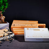 Skyline Serveerplank Den Haag houten cadeau decoratie relatiegeschenk van WoodWideCities