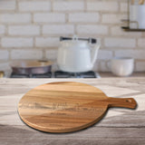 Skyline Serveerplank Rond Rotterdam houten cadeau decoratie relatiegeschenk van WoodWideCities