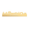 Skyline Sint Willebrord Metallic Goud gerecycled kunststof cadeau decoratie relatiegeschenk van WoodWideCities
