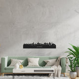 Skyline Sittard Zwart houten cadeau decoratie relatiegeschenk van WoodWideCities
