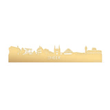 Skyline Sneek Metallic Goud gerecycled kunststof cadeau decoratie relatiegeschenk van WoodWideCities