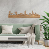 Skyline Stadskanaal Eiken houten cadeau decoratie relatiegeschenk van WoodWideCities