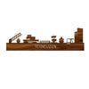 Skyline Terneuzen Palissander houten cadeau decoratie relatiegeschenk van WoodWideCities