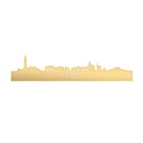 Skyline Texel Metallic Goud gerecycled kunststof cadeau decoratie relatiegeschenk van WoodWideCities