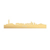Skyline Texel Metallic Goud gerecycled kunststof cadeau decoratie relatiegeschenk van WoodWideCities