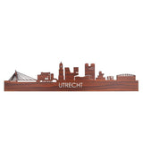 Skyline Utrecht Palissander houten cadeau decoratie relatiegeschenk van WoodWideCities