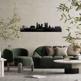 Skyline Utrecht Zwart glanzend gerecycled kunststof cadeau decoratie relatiegeschenk van WoodWideCities