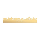 Skyline Valencia Metallic Goud gerecycled kunststof cadeau decoratie relatiegeschenk van WoodWideCities