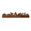Skyline Valkenswaard Palissander 80 cm Zonder verlichting  houten cadeau decoratie relatiegeschenk van WoodWideCities