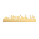 Skyline Venlo Metallic Goud gerecycled kunststof cadeau decoratie relatiegeschenk van WoodWideCities
