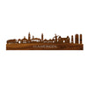 Skyline Vlaardingen Palissander houten cadeau decoratie relatiegeschenk van WoodWideCities