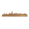 Skyline Vlieland Eiken houten cadeau decoratie relatiegeschenk van WoodWideCities