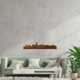 Skyline Vlieland Palissander houten cadeau decoratie relatiegeschenk van WoodWideCities