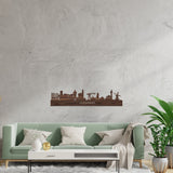 Skyline Vlissingen Noten houten cadeau decoratie relatiegeschenk van WoodWideCities