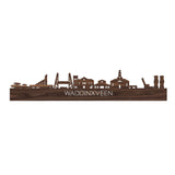 Skyline Waddinxveen Noten houten cadeau decoratie relatiegeschenk van WoodWideCities
