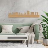 Skyline Wageningen Bamboe houten cadeau decoratie relatiegeschenk van WoodWideCities
