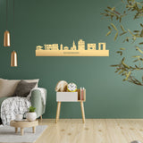 Skyline Wageningen Metallic Goud gerecycled kunststof cadeau decoratie relatiegeschenk van WoodWideCities