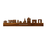 Skyline Wageningen Palissander 80 cm Zonder verlichting  houten cadeau decoratie relatiegeschenk van WoodWideCities