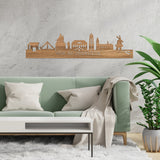Skyline Wijk bij Duurstede Eiken houten cadeau decoratie relatiegeschenk van WoodWideCities