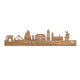 Skyline Wijk bij Duurstede Eiken houten cadeau decoratie relatiegeschenk van WoodWideCities