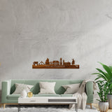 Skyline Wijk bij Duurstede Palissander houten cadeau decoratie relatiegeschenk van WoodWideCities