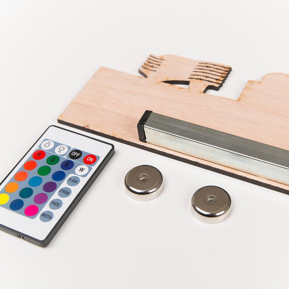 Skyline Woerden Eiken houten cadeau decoratie relatiegeschenk van WoodWideCities