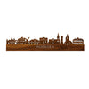 Skyline Woerden Palissander houten cadeau decoratie relatiegeschenk van WoodWideCities