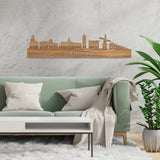Skyline Zoetermeer Eiken houten cadeau decoratie relatiegeschenk van WoodWideCities