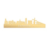 Skyline Zoetermeer Metallic Goud gerecycled kunststof cadeau decoratie relatiegeschenk van WoodWideCities