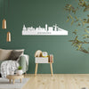 Skyline Zoetermeer Wit glanzend gerecycled kunststof cadeau decoratie relatiegeschenk van WoodWideCities