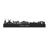 Skyline Zuidlaren Black houten cadeau decoratie relatiegeschenk van WoodWideCities