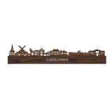 Skyline Zuidlaren Noten houten cadeau decoratie relatiegeschenk van WoodWideCities