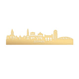 Skyline Zutphen Metallic Goud gerecycled kunststof cadeau decoratie relatiegeschenk van WoodWideCities