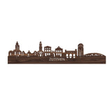 Skyline Zutphen Noten houten cadeau decoratie relatiegeschenk van WoodWideCities