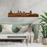 Skyline Zutphen Palissander houten cadeau decoratie relatiegeschenk van WoodWideCities