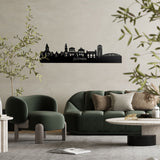 Skyline Zutphen Zwart glanzend gerecycled kunststof cadeau decoratie relatiegeschenk van WoodWideCities