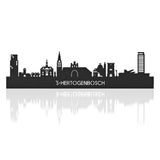 Skyline Den Bosch Black 80 cm Zonder verlichting Den Bosch houten cadeau decoratie relatiegeschenk van WoodWideCities